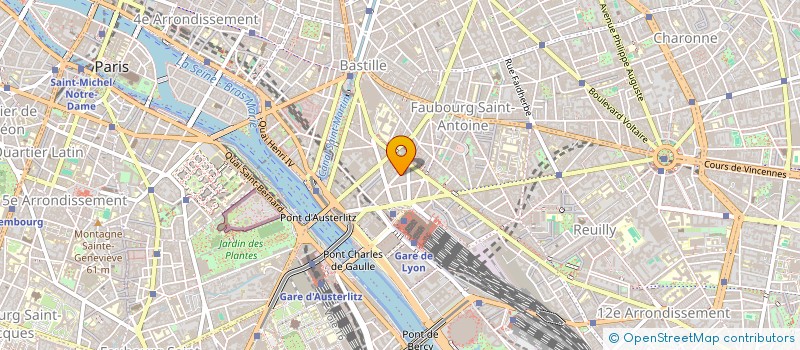 localisation de l'entreprise LA CAVE DE A A Z à PARIS