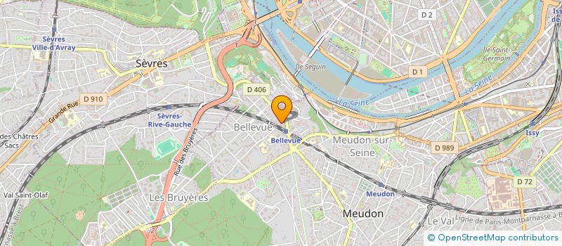 localisation de l'entreprise LA CAVE DE BELLEVUE à MEUDON