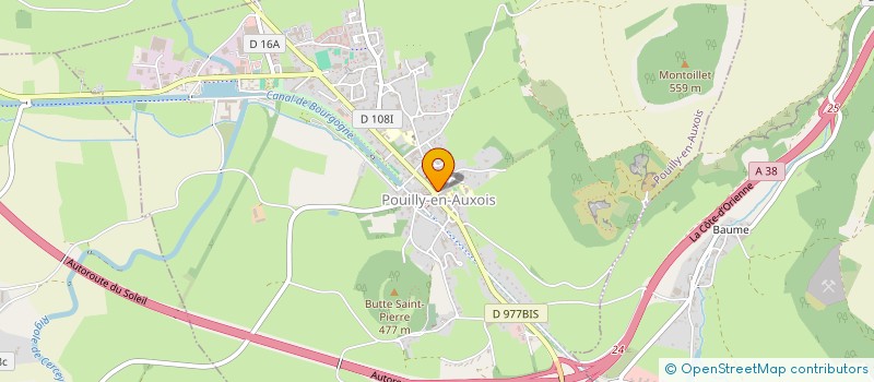 localisation de l'entreprise LA CAVE DE CAMILLE  POUILLY-EN-AUXOIS