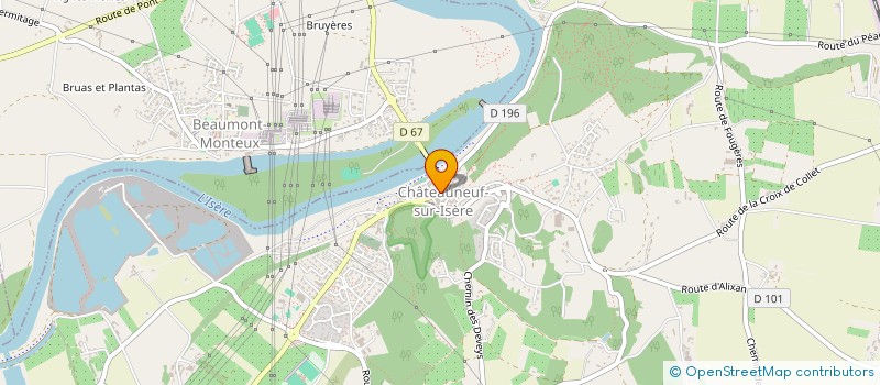 localisation de l'entreprise LA CAVE DE CHATO  CHATEAUNEUF-SUR-ISERE