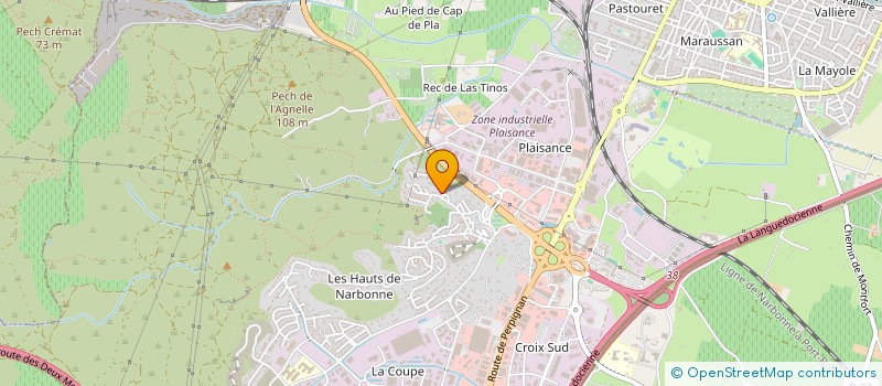 localisation de l'entreprise LA CAVE DE DALBES à NARBONNE