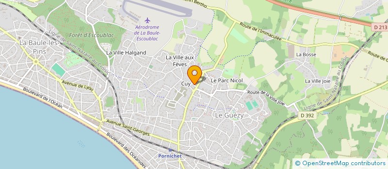 localisation de l'entreprise LA CAVE DE GASTON  PORNICHET