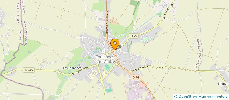 localisation de l'entreprise LA CAVE DE L AUTIZE  COULONGES SUR L'AUTIZE