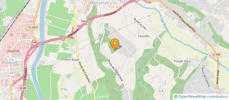 localisation de l'entreprise LA CAVE DE L'NOLOGUE  MONTAUBAN