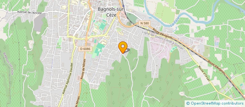 localisation de l'entreprise LA CAVE DE L'ORE  BAGNOLS-SUR-CEZE