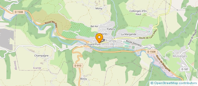 localisation de l'entreprise LA CAVE DE LA FERME  FRANGY