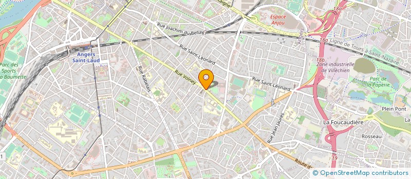 localisation de l'entreprise LA CAVE DE LA MADELEINE à ANGERS