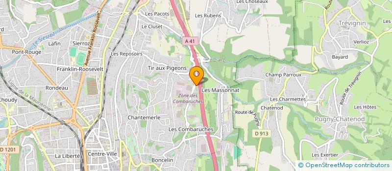 localisation de l'entreprise LA CAVE DE LA MAISON CAVAILLE à AIX-LES-BAINS