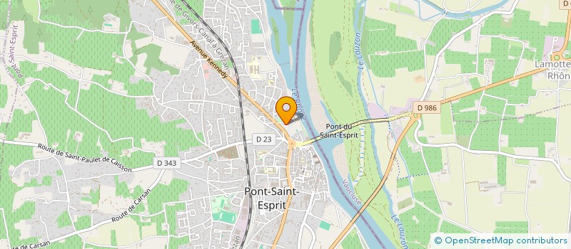 localisation de l'entreprise LA CAVE DE LA SOMMELIERE  PONT-SAINT-ESPRIT