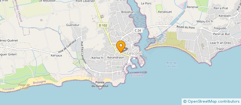 localisation de l'entreprise LA CAVE DE LESCONIL  PLOBANNALEC-LESCONIL