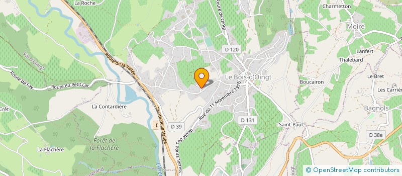 localisation de l'entreprise LA CAVE DE MADAME  VAL D'OINGT