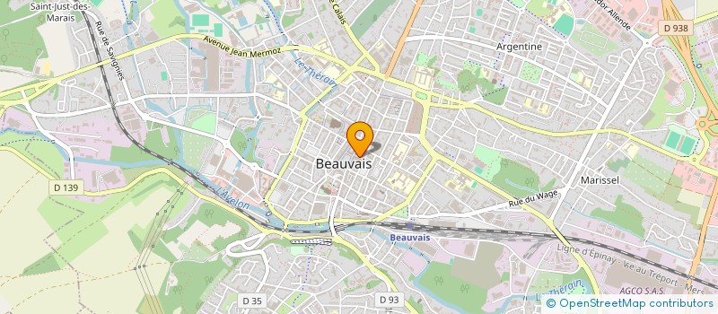 localisation de l'entreprise LA CAVE DE SYLVAIN  BEAUVAIS