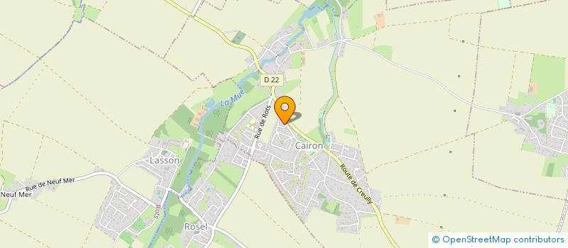 localisation de l'entreprise LA CAVE DE TROARN  CAIRON