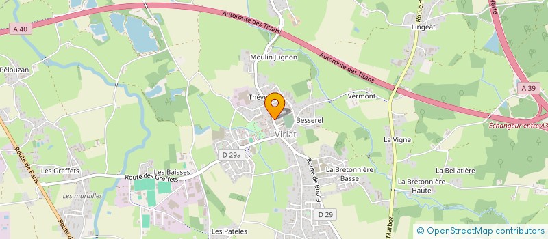 localisation de l'entreprise LA CAVE DE VIRIAT à VIRIAT
