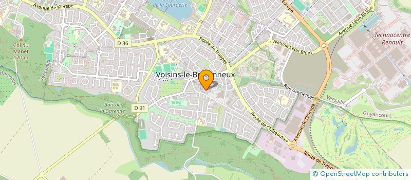 localisation de l'entreprise LA CAVE DE VOISINS à VOISINS-LE-BRETONNEUX