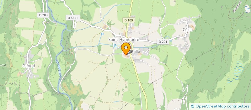 localisation de l'entreprise LA CAVE DE VOUGLANS à ORGELET