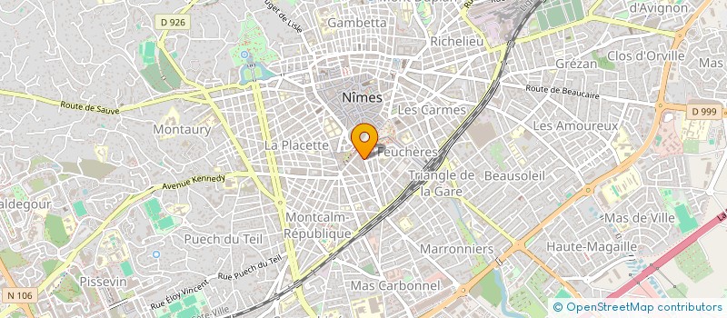 localisation de l'entreprise LA CAVE DES ARENES à NIMES