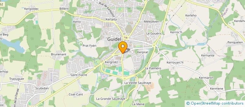 localisation de l'entreprise LA CAVE DES EMBRUNS à GUIDEL