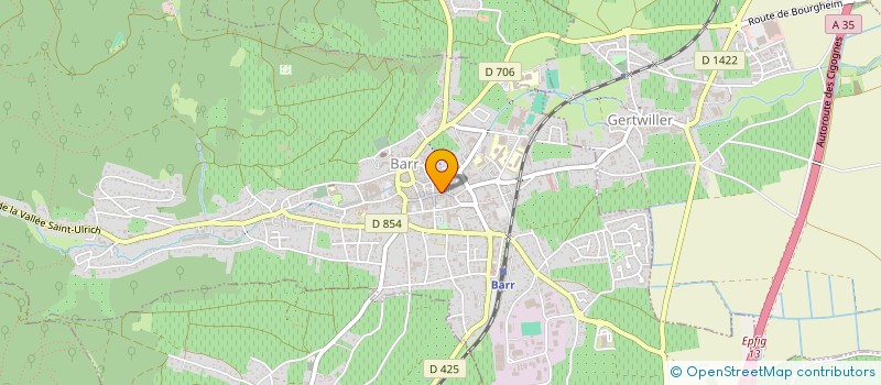 localisation de l'entreprise LA CAVE DES GOURMETS à BARR