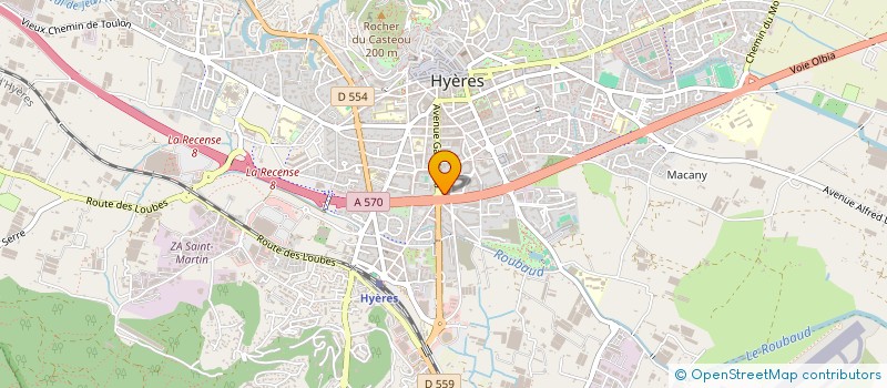 localisation de l'entreprise LA CAVE DES ILES D'OR à HYERES