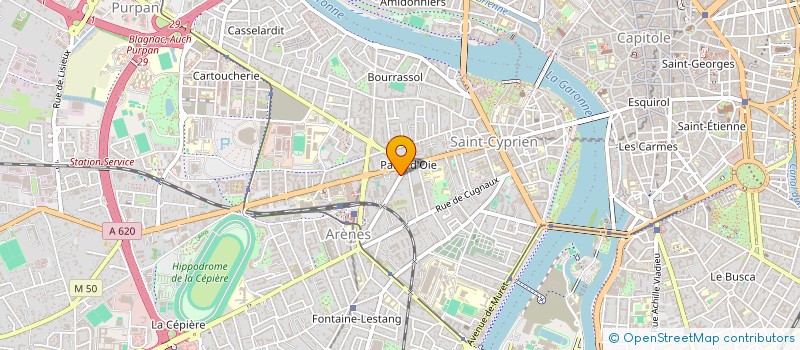 localisation de l'entreprise LA CAVE DES MERLES à TOULOUSE