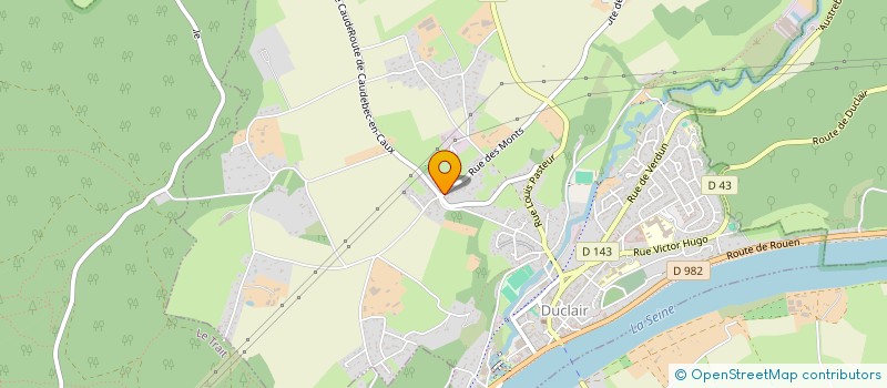 localisation de l'entreprise LA CAVE DES MONTS  DUCLAIR