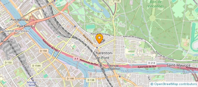 localisation de l'entreprise LA CAVE DES PIERRES DOREES  CHARENTON-LE-PONT