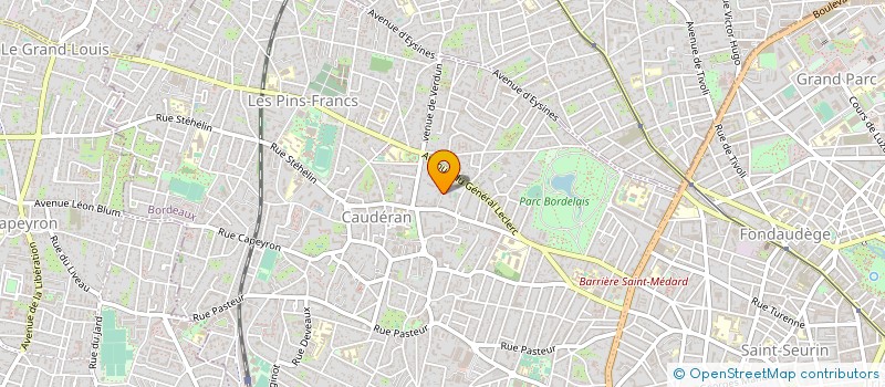localisation de l'entreprise LA CAVE DES PROPRIETAIRES à BORDEAUX
