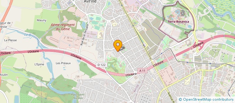 localisation de l'entreprise LA CAVE DES ROIS  AVRILLE