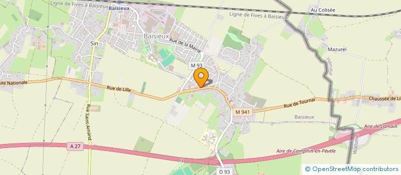 localisation de l'entreprise LA CAVE DES SENS  BAISIEUX