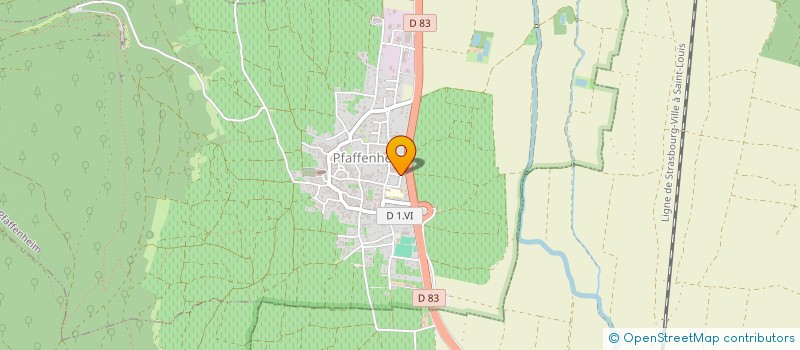 localisation de l'entreprise LA CAVE DES VIGNERONS DE PFAFFENHEIM  PFAFFENHEIM
