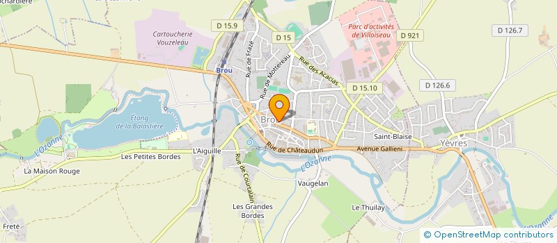 localisation de l'entreprise LA CAVE DU 28 à BROU