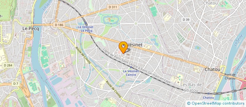 localisation de l'entreprise LA CAVE DU BONHEUR à LE VESINET
