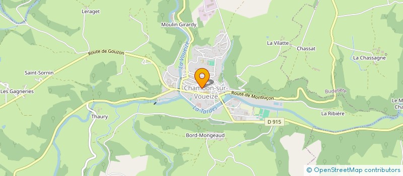 localisation de l'entreprise LA CAVE DU BROC SAS  CHAMBON-SUR-VOUEIZE