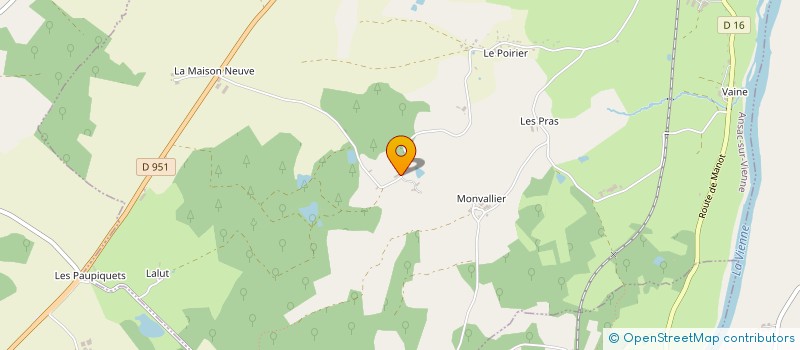 localisation de l'entreprise LA CAVE DU CHATEAU à CONFOLENS