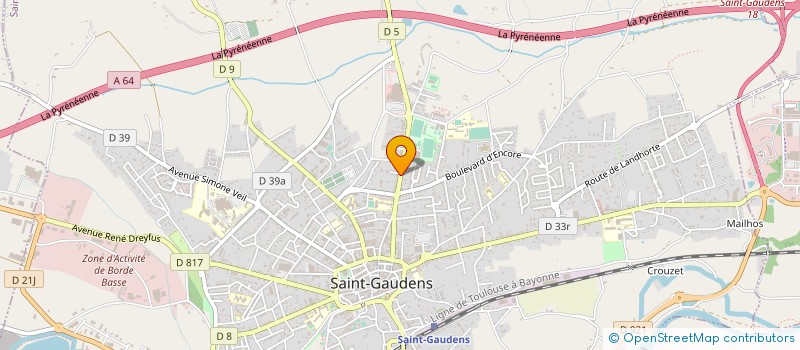 localisation de l'entreprise LA CAVE DU COEUR à SAINT-GAUDENS