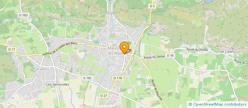 localisation de l'entreprise LA CAVE DU FROMAGER à MAUSSANE-LES-ALPILLES