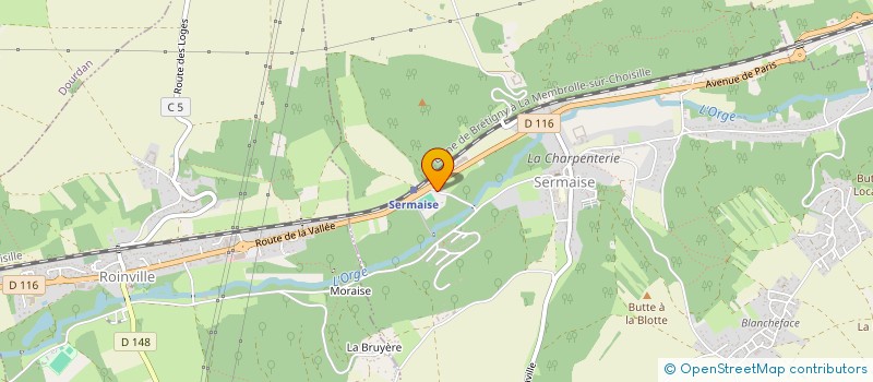 localisation de l'entreprise LA CAVE DU GOURMET à SERMAISE