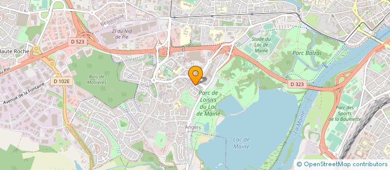 localisation de l'entreprise LA CAVE DU LAC à ANGERS