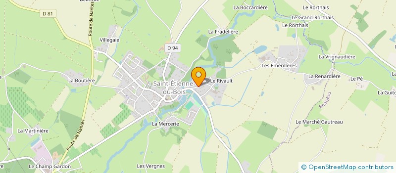 localisation de l'entreprise LA CAVE DU MARCHE  SAINT-ETIENNE-DU-BOIS