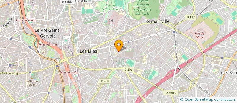 localisation de l'entreprise LA CAVE DU MARCHE à LES LILAS