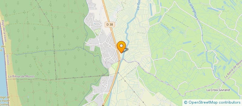 localisation de l'entreprise LA CAVE DU MOULIN  BARRE-DE-MONTS (LA)