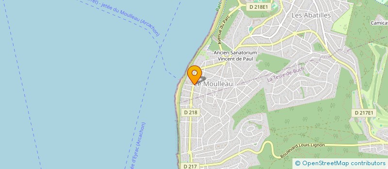 localisation de l'entreprise LA CAVE DU MOULLEAU à ARCACHON