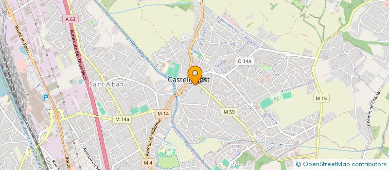 localisation de l'entreprise LA CAVE DU PETIT PRESSOIR  CASTELGINEST