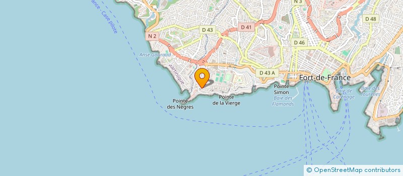 localisation de l'entreprise LA CAVE DU PHARE à FORT DE FRANCE