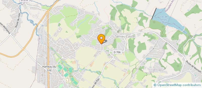 localisation de l'entreprise LA CAVE DU PONT LONG  SERRES-CASTET