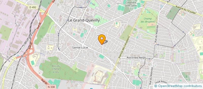 localisation de l'entreprise LA CAVE DU QUEBEC  LE GRAND-QUEVILLY