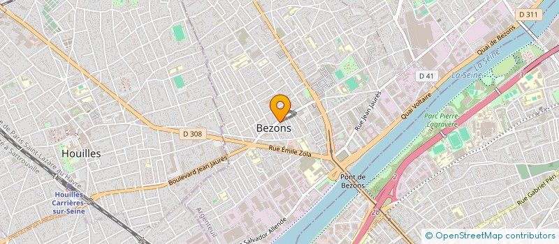 localisation de l'entreprise LA CAVE DU ROY  BEZONS