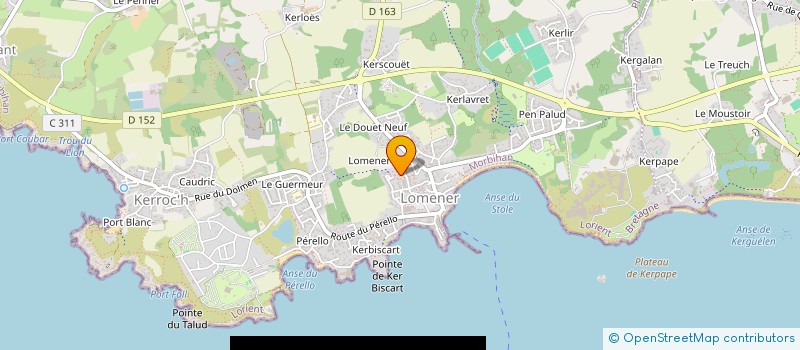 localisation de l'entreprise LA CAVE DU SOMMELIER à PLOEMEUR