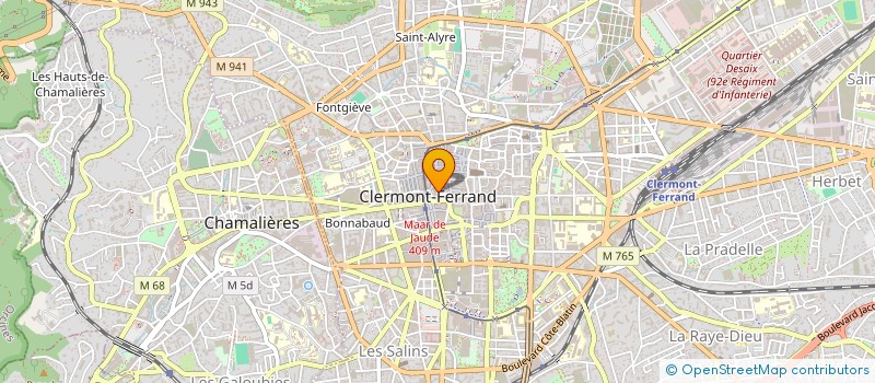 localisation de l'entreprise LA CAVE DU THEATRE  CLERMONT-FERRAND